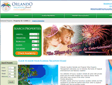 Tablet Screenshot of orlandovacationrentals.us